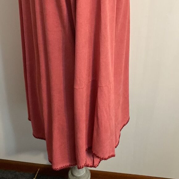 Soft Surrounding Pink Izzy Faux Suede bell sleeves top, size Large - Picture 3 of 4